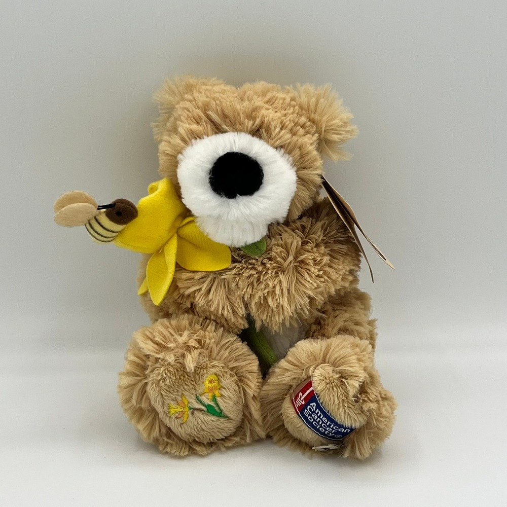 NWT Boyds Bea R Hope American Cancer Society Daffodil Days Teddy Collectible